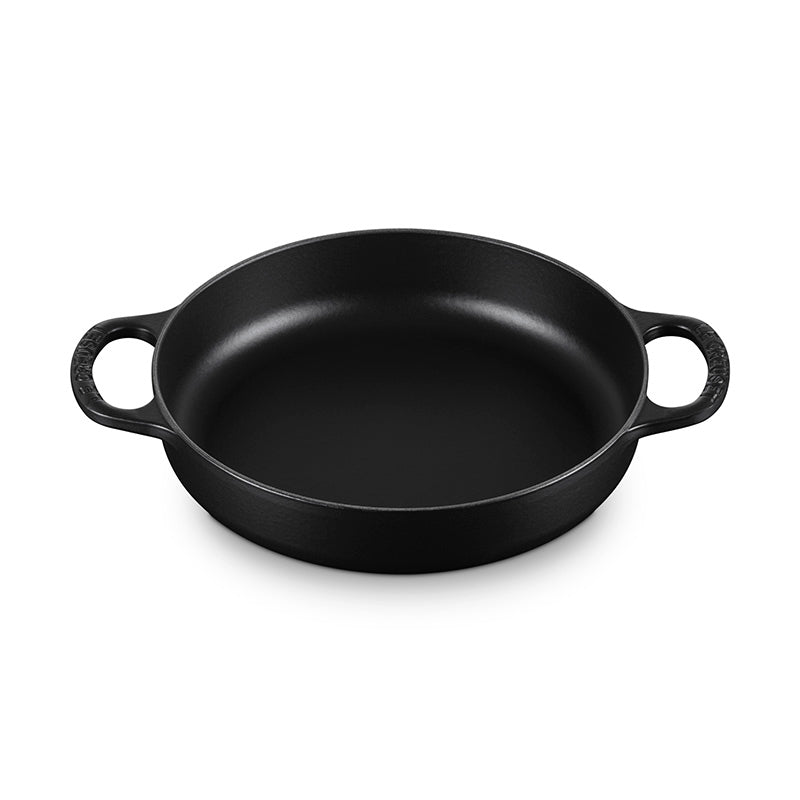 Le Creuset stegepande 28 cm Mat sort