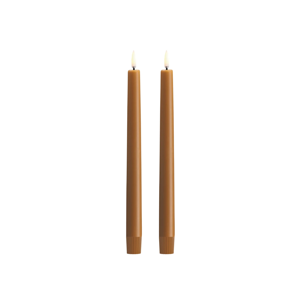 Uyuni TAPER LED-Stearinlys Wild Honey, 2 stk.