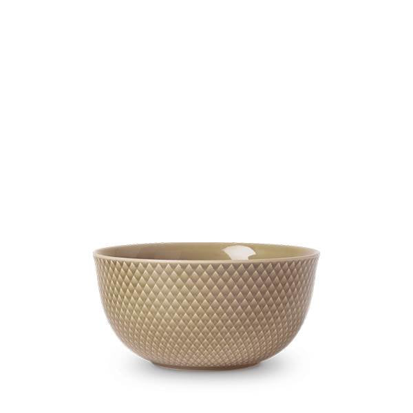 Lyngby Porcelæn Rhombe Earth Serveringskål Ø17,5 cm
