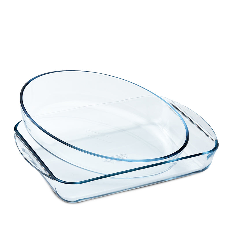 Pyrex Essentials fadsæt glas 30x21 cm og 35x23 cm