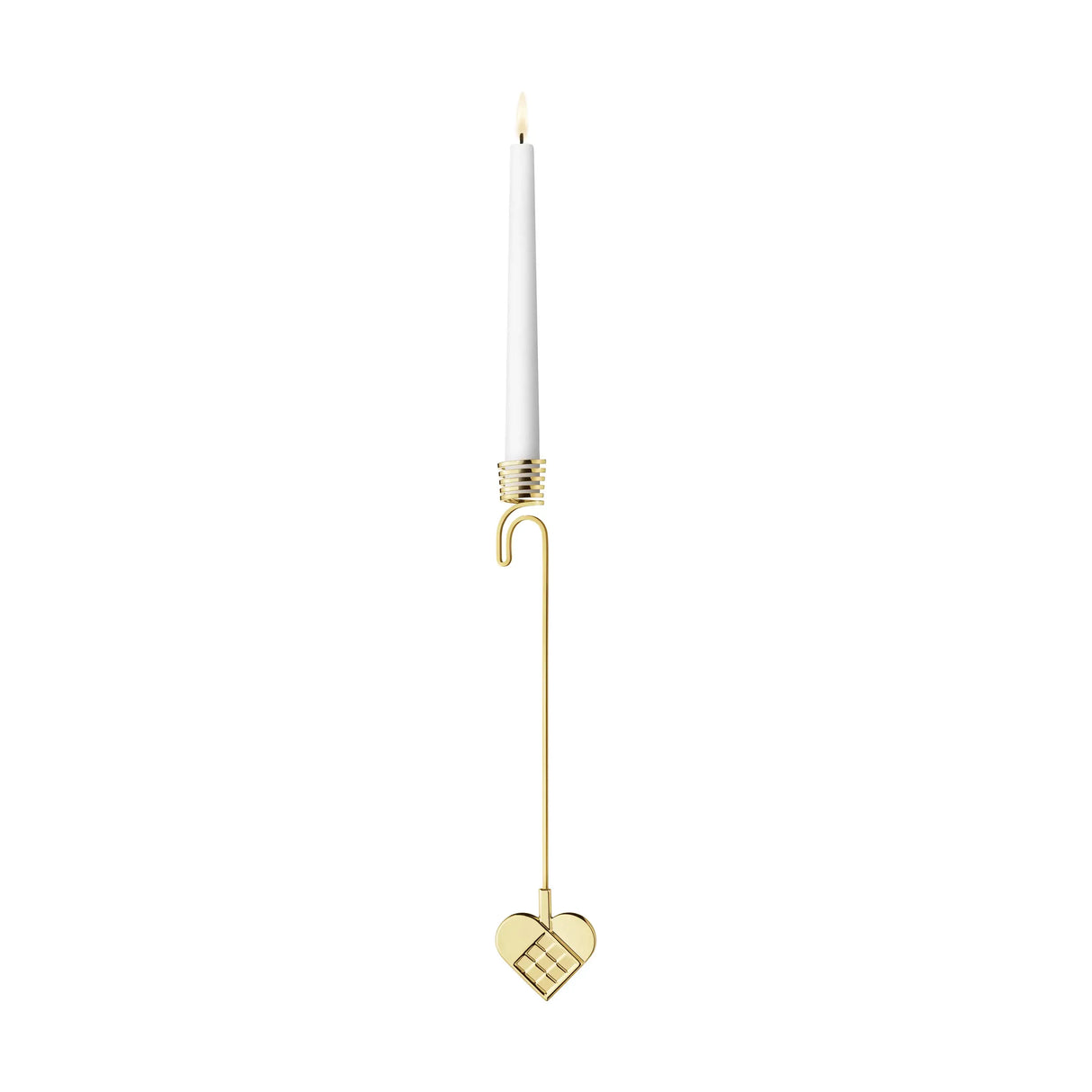 Georg Jensen 2025 Lysholder Julehjerte Forgyldt
