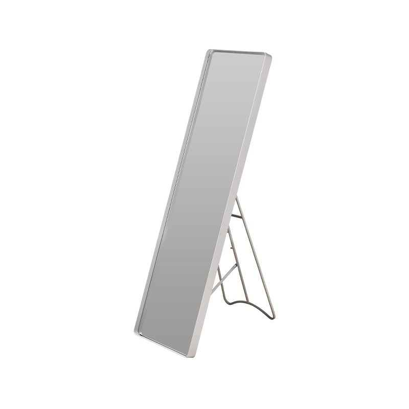 Gulv spejl hvid metal H113 cm