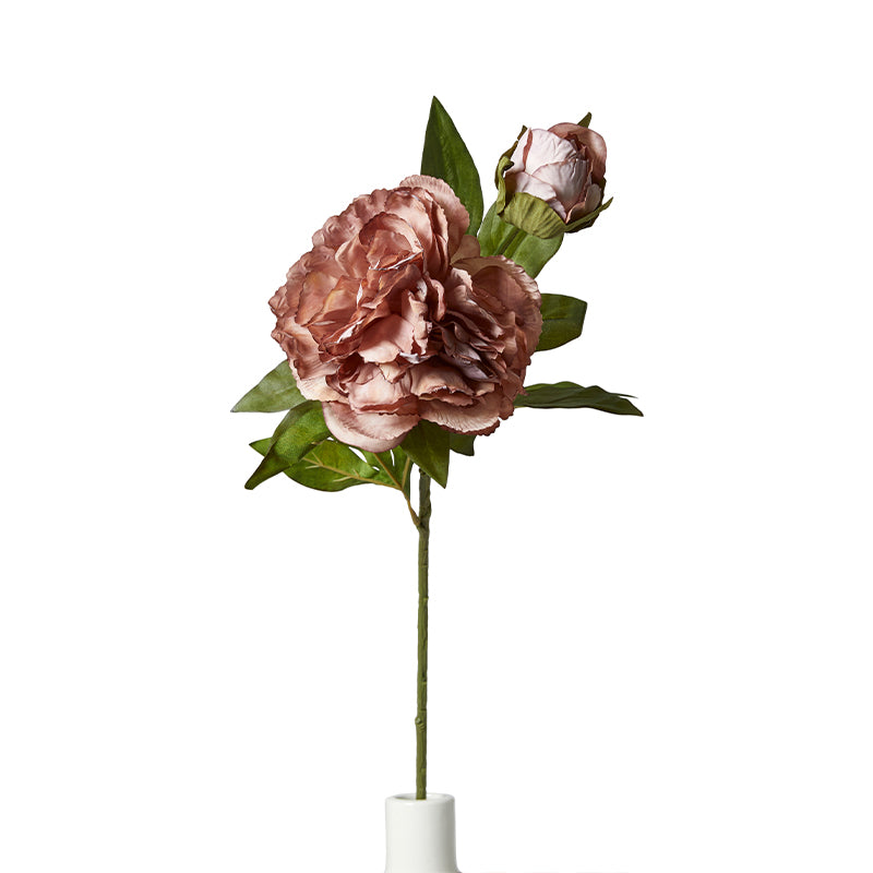 Pæon stilk H 69 cm støvet rosa