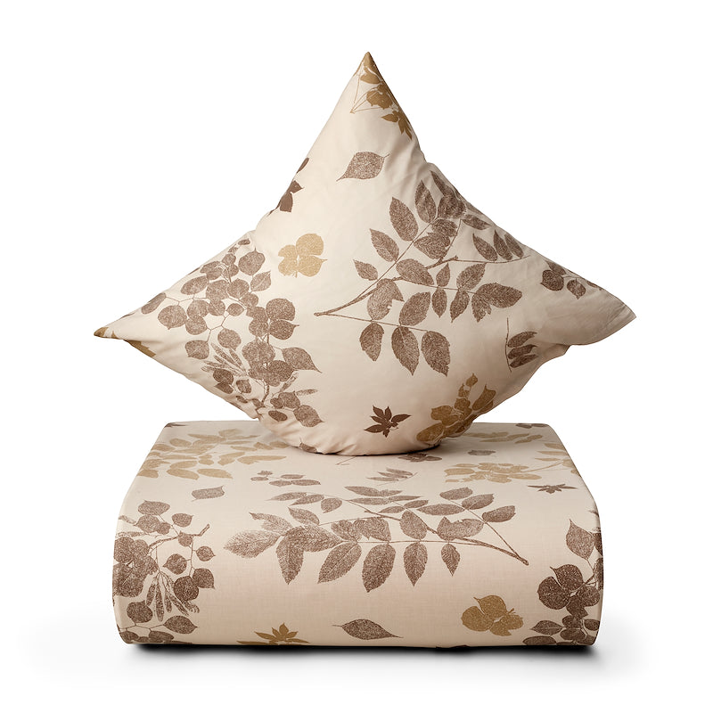 Nordisk Tekstil New Leaves sand 140x200 cm