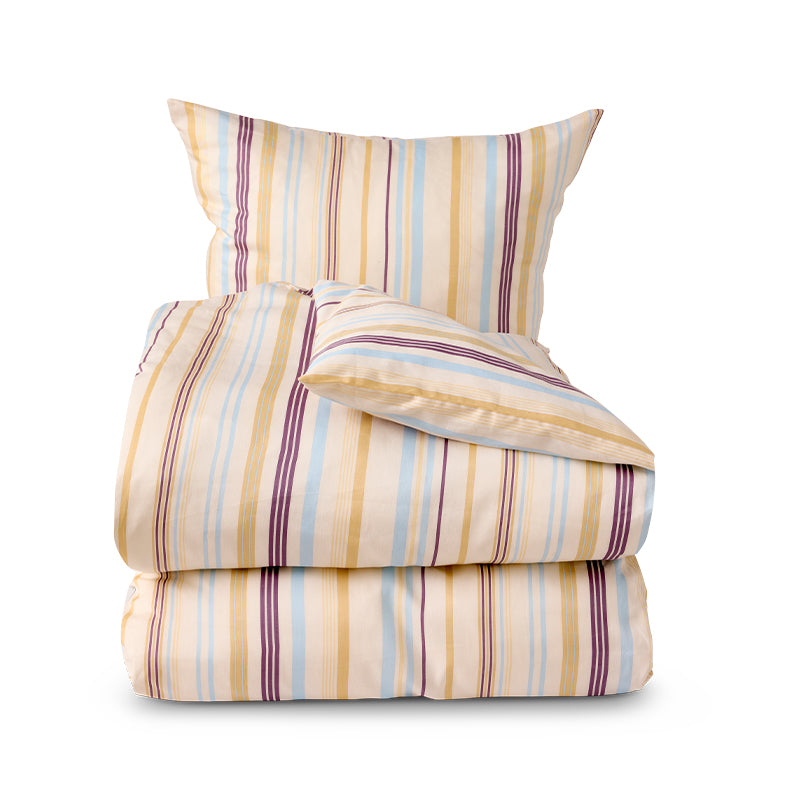 Nordisk Tekstil Korridor sengetøj sand med striber 140x220 cm