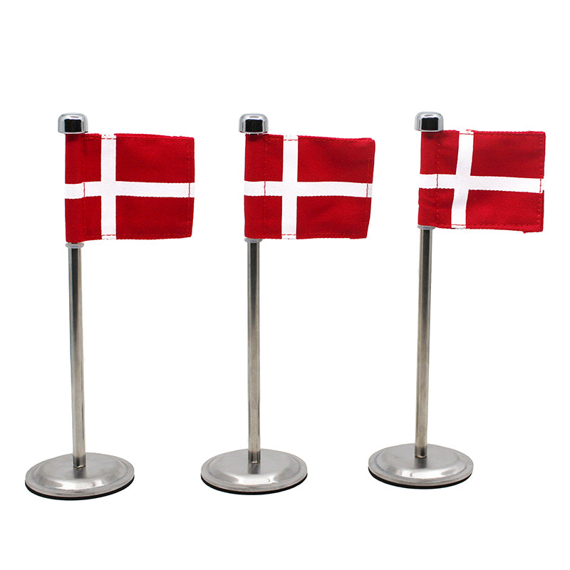 Haahr&Co. Dannebrog bordflag 3 stk. H20 cm