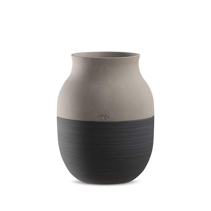 Kähler Omaggio Circulare vase grå H20 cm