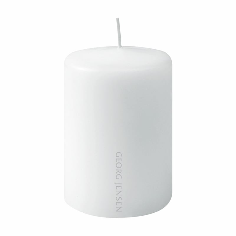 Georg Jensen stearinlys hvid H10 cm