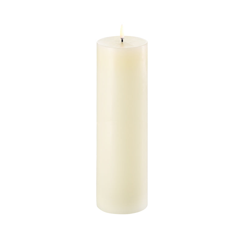 Uyuni Lighting LED bloklys ivory Ø8xH25 cm