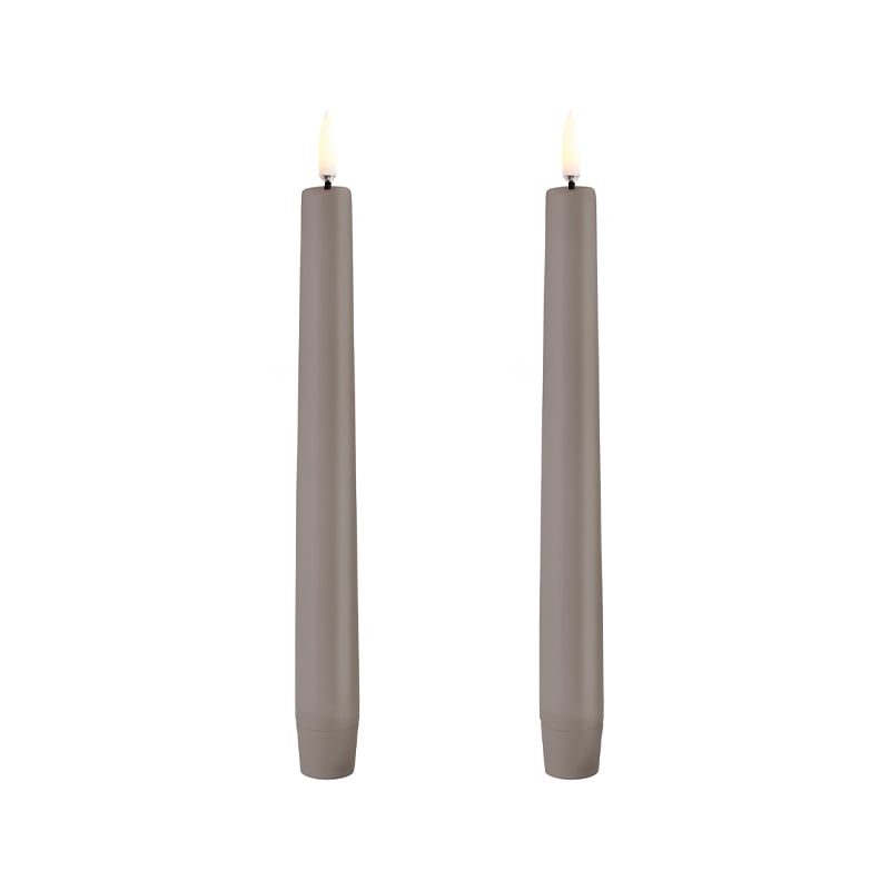 Uyuni Lighting LED stagelys 2 stk. sand H20,5 cm