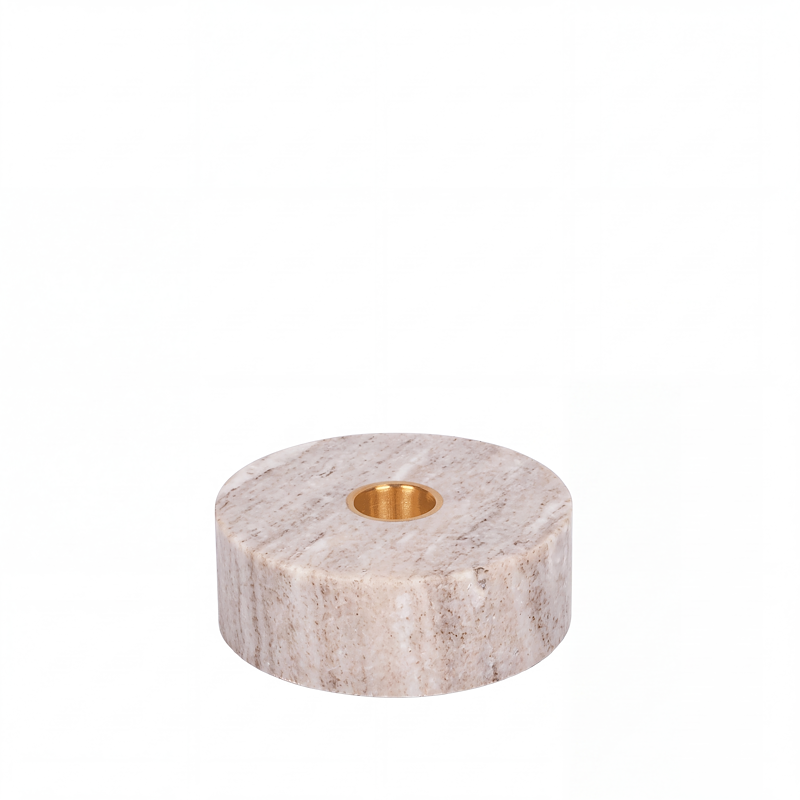Uyuni Lighting Marmor lysestage beige Ø 10 cm