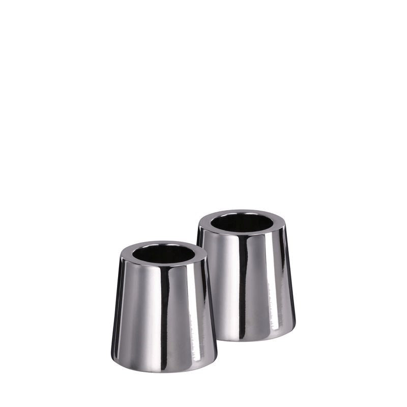 UYUNI lysestage mini taper krom H2,3 cm 2 stk.