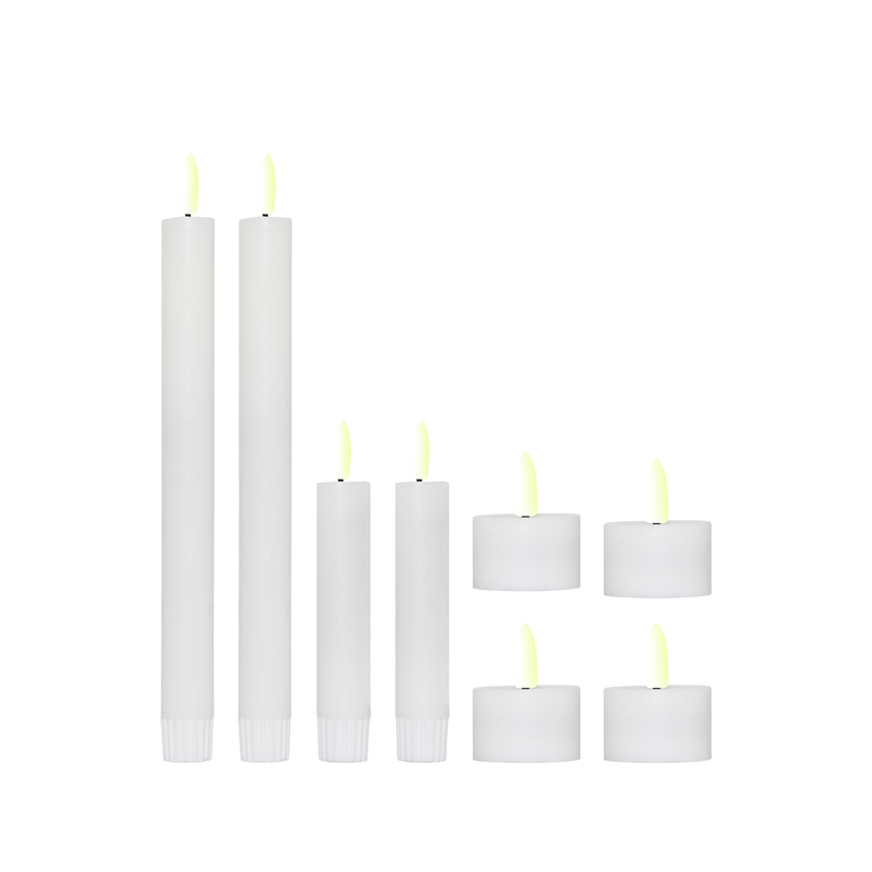 Enjoy LED lyssæt hvid 9 dele inkl. fjernbetjening