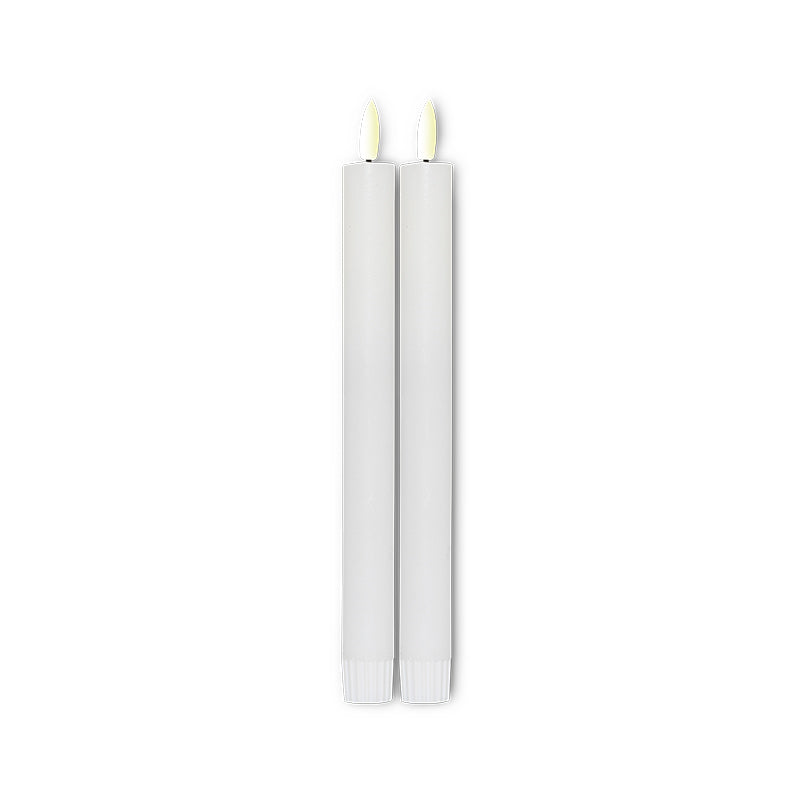 ENJOY LED stagelys 2-pak Ø2,2xH22 cm hvid