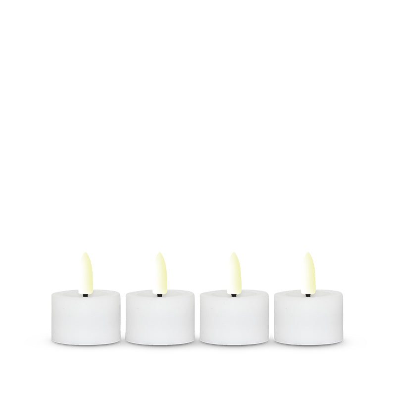 ENJOY LED fyrfadslys 4-pak voks Ø3,9xH2,5 cm