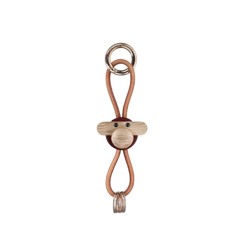 Kay Bojesen Abe nøglering bordeaux H 3 cm