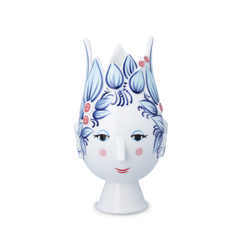 Bjørn Wiinblad Titania vase blå H25 cm