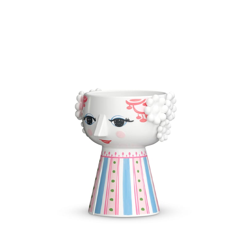 Bjørn Wiinblad lysestage pink H9,5 cm