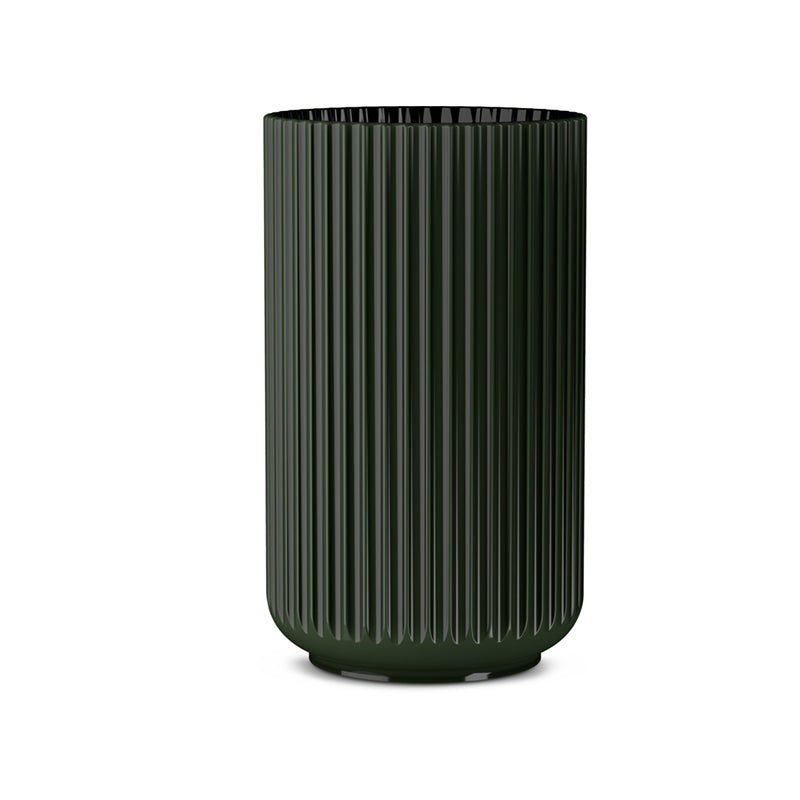 Lyngby porcelæn vase mørk grøn H31 cm