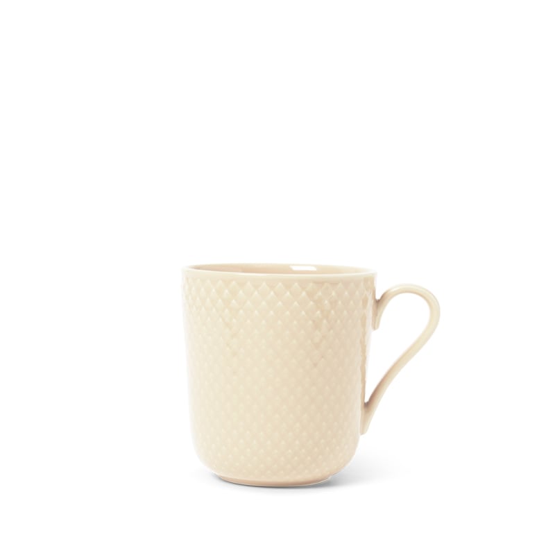 Lyngby Porcelæn Rhombe Earth krus med hank 39 cl marble