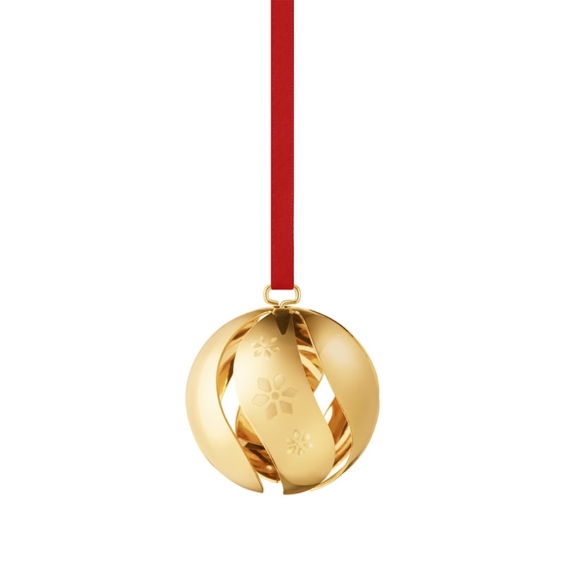 Georg Jensen jul 2024 julekugle forgyldt