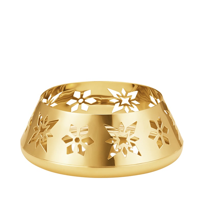 Georg Jensen jul 2024 lysestage til bloklys forgyldt