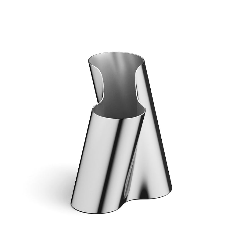Georg Jensen Lituus vase stål lav H20,4 cm