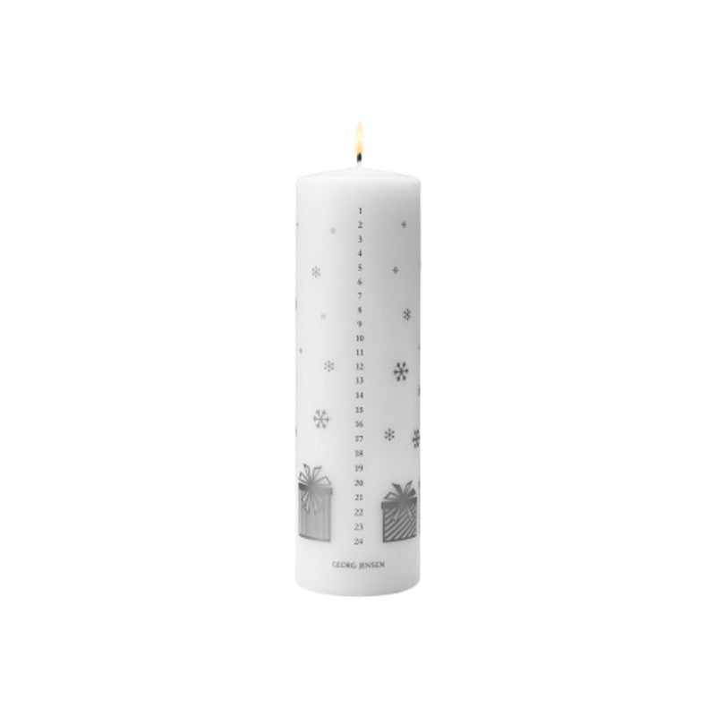 Georg Jensen Jul 2025 kalenderlys sølv