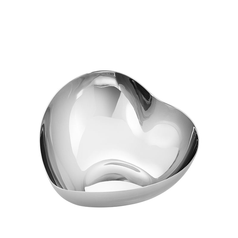 Georg Jensen hjerteskål mellem rustfrit stål