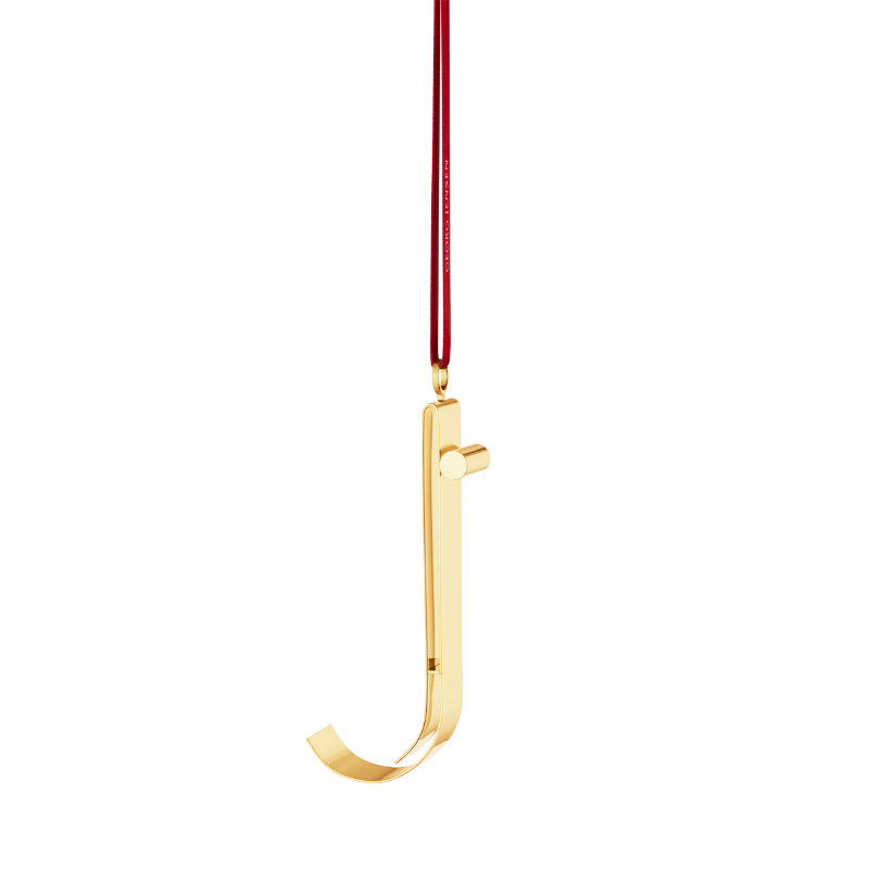 Georg Jensen Christmas Collectibles bogstavsornament J forgyldt