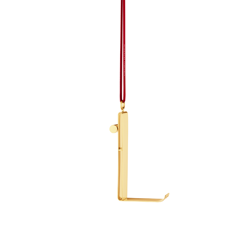 Georg Jensen Christmas Collectibles bogstavsornament L forgyldt