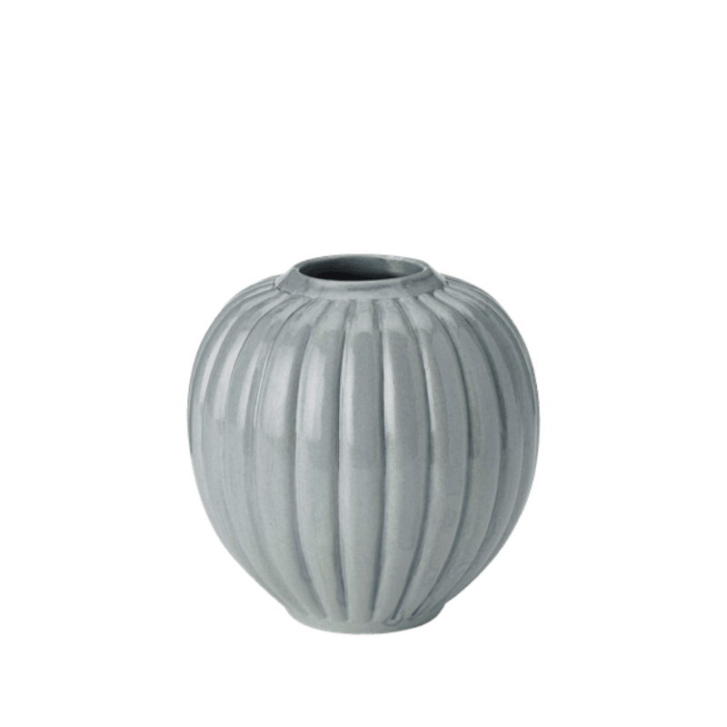 Knabstrup Keramik Solum vase gråblå H 11 cm
