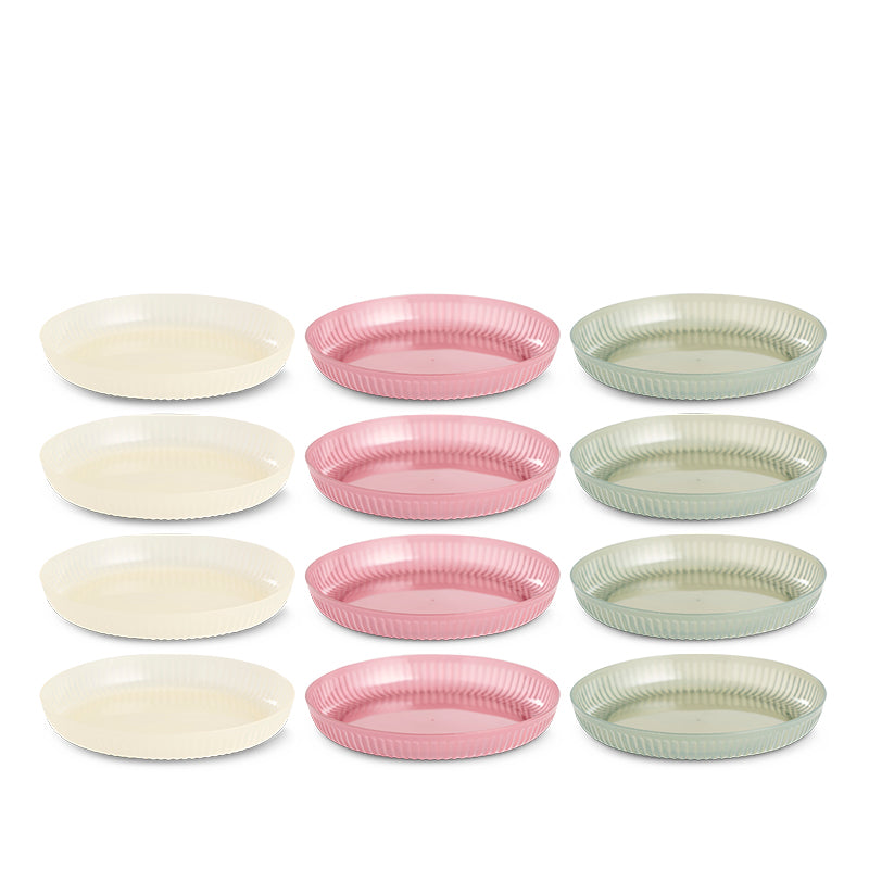 Tallerken 4 stk. Ø 20 cm i assorterede farver vi kan ikke garantere hvilken farve der afsendes