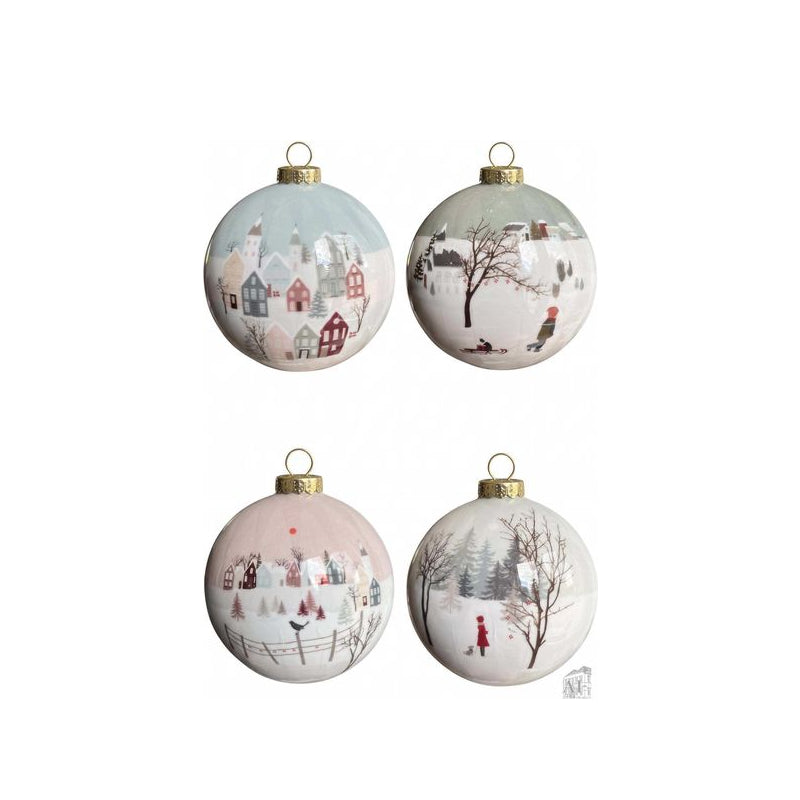 Christmas Moments julekugler Ø 8 cm 4 stk.