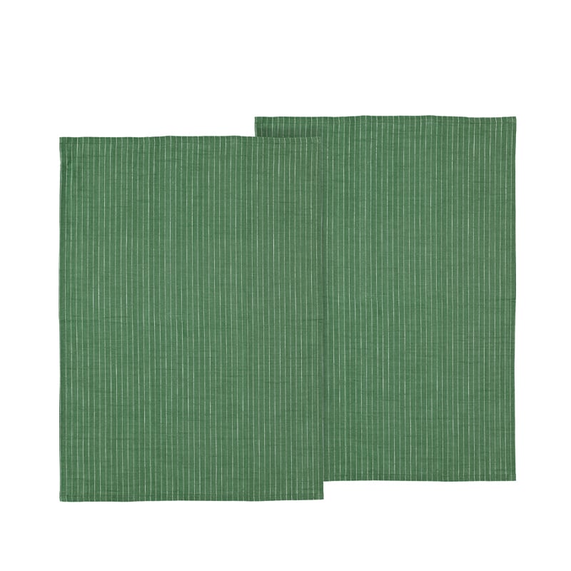 Södahl Organic Line viskestykke 2 stk grøn 50x70 cm