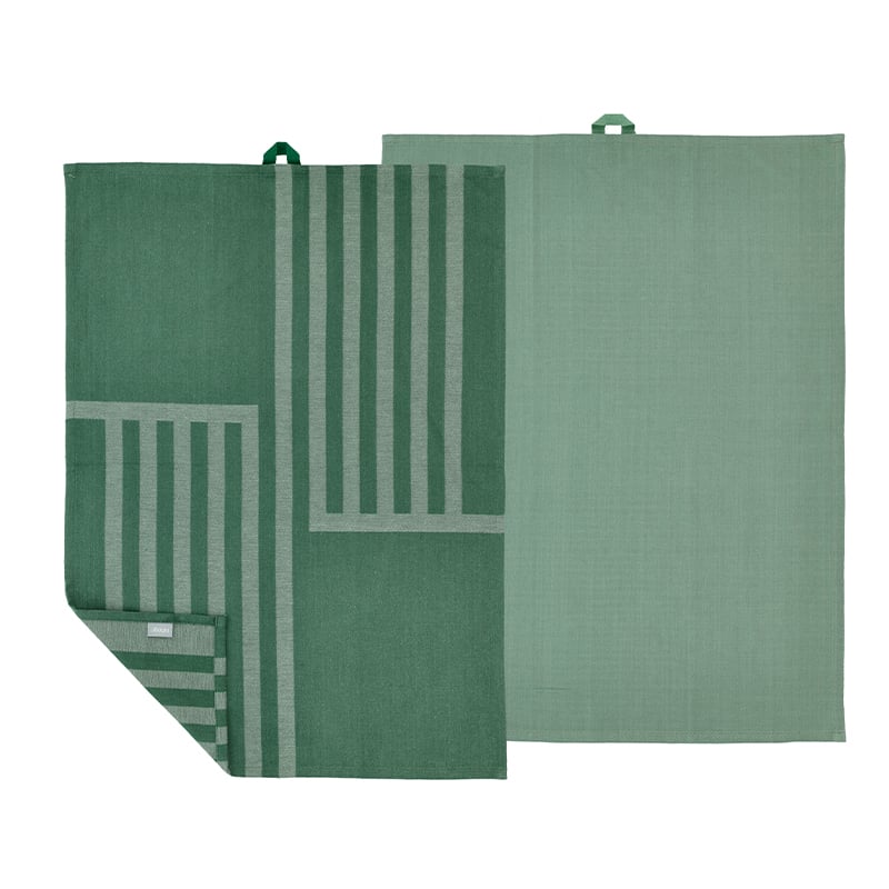 Södahl Reflection viskestykke pine green 70x50 cm 2 stk