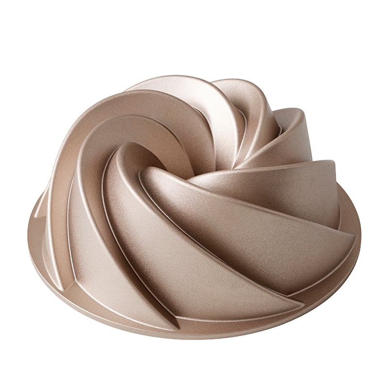 Bundt kageform rosa 24x9 cm