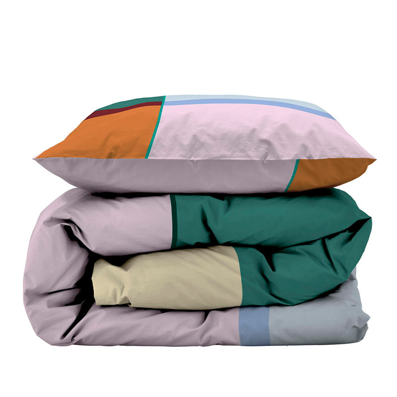 Södahl Colour Block sengesæt lilla 140x200 cm