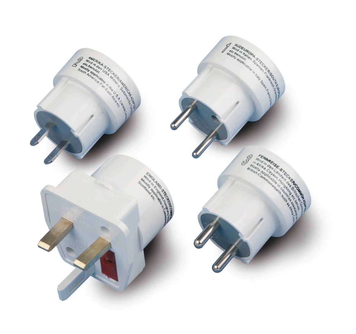 Rejse adapter 5 delt