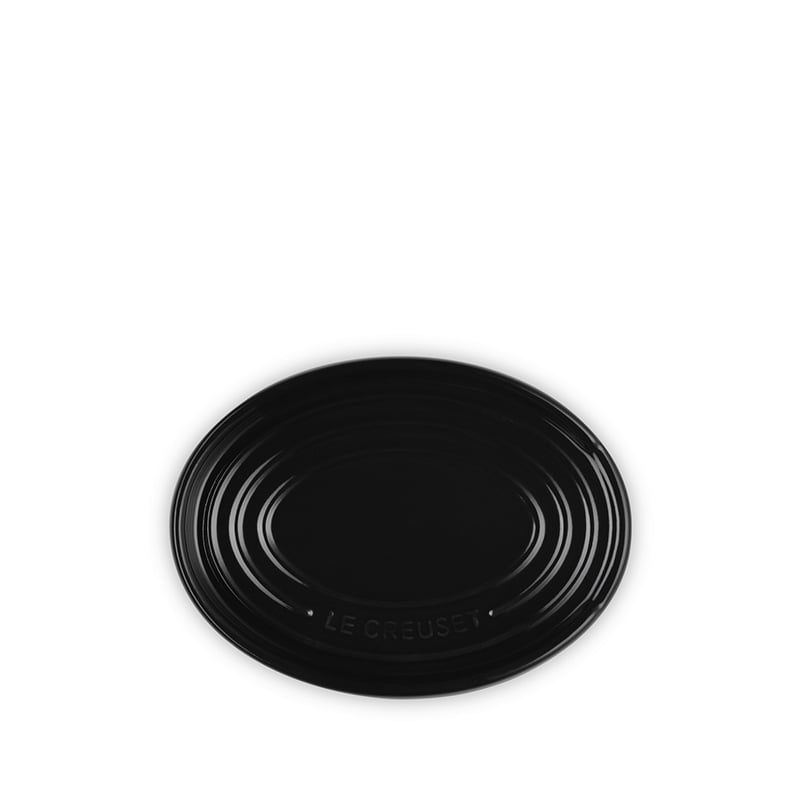 Le Creuset oval grydeskeholder sort 15 cm