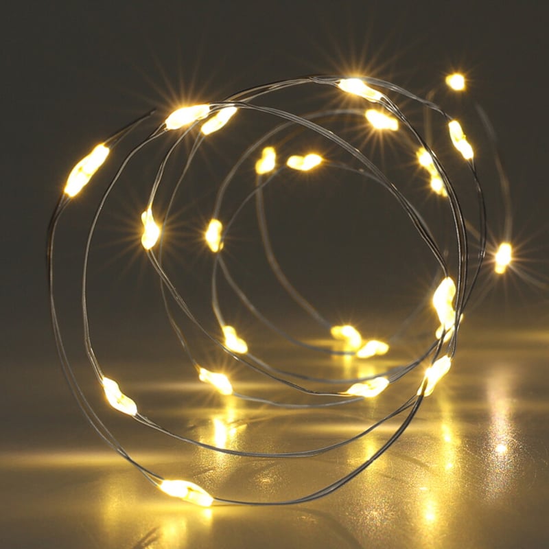Lyskæde 80 led varm hvid 39,5 cm