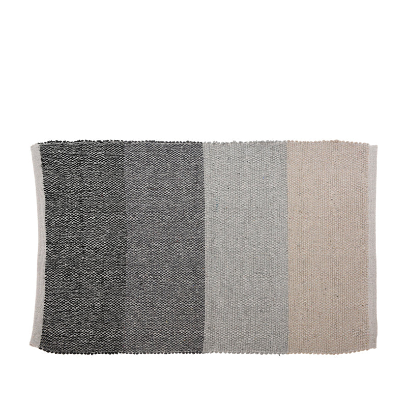 Tæppe i genanvendt bomuld 6 assorterede design 50x80 cm