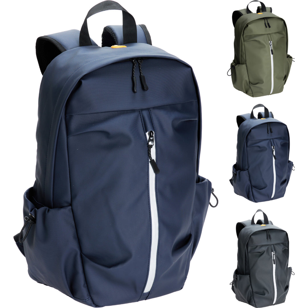 Rygsæk m/USB-tilslutning, 20 L – 3 Ass. Farver