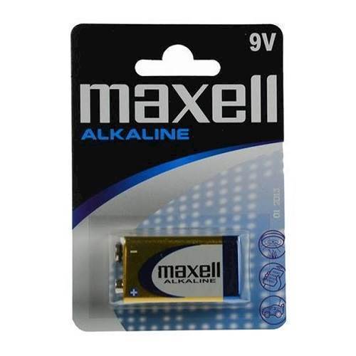 Maxell 9v/6lr61 alkaline batteri