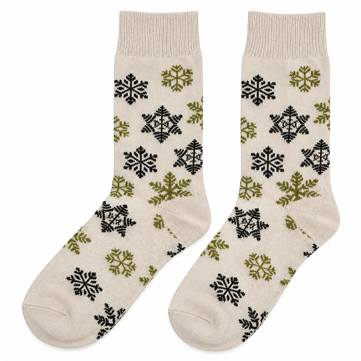 Julestrømper beige str. 37-41