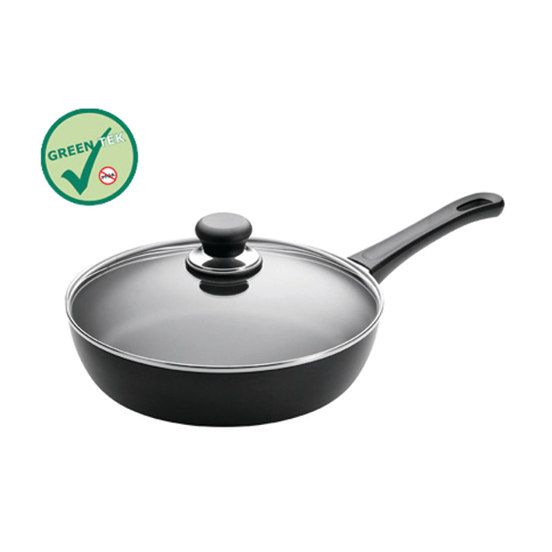 Scanpan Classic 28 cm sauterpande med glaslåg