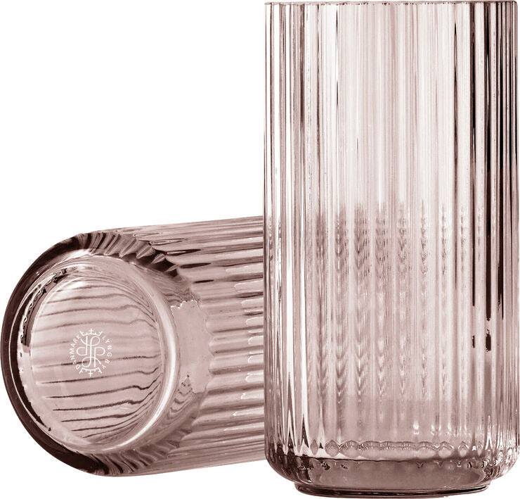 Lyngby Vase H20, cm Burgundy, Mundblæst