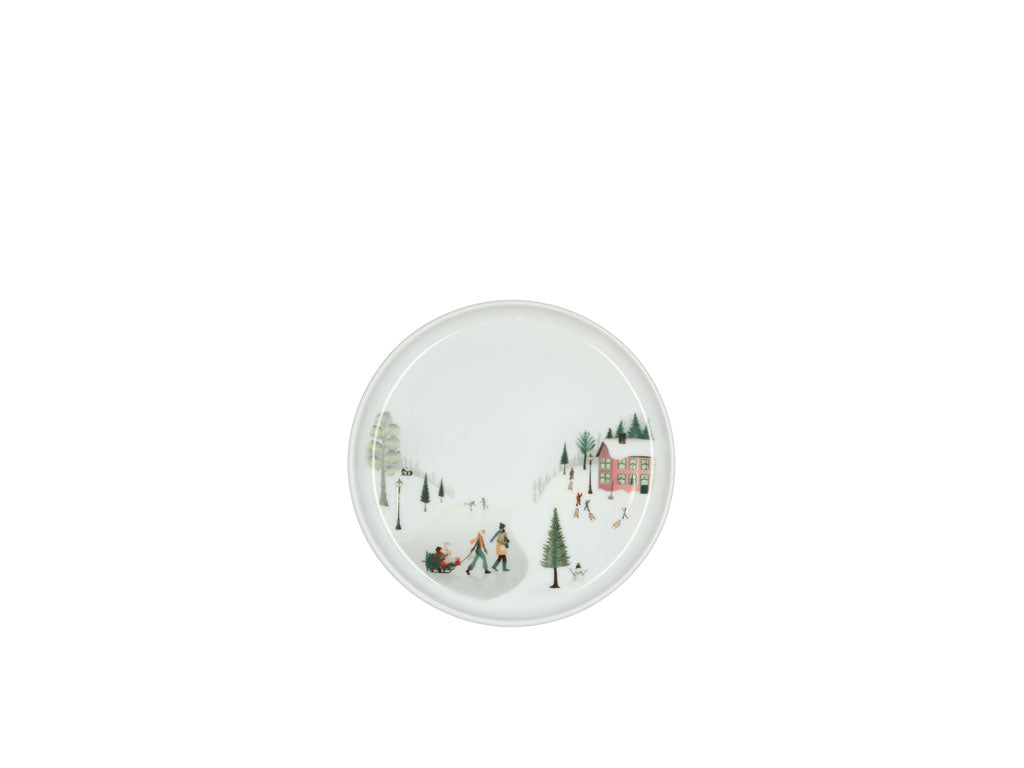 Pillivuyt Vinter flad tallerken flad lige kant 15,5 cm