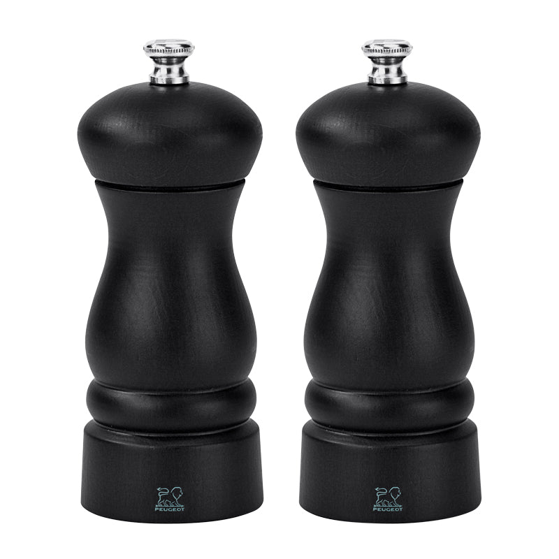 Peugeot Clermont salt- og peberkværnsæt 13 cm sort