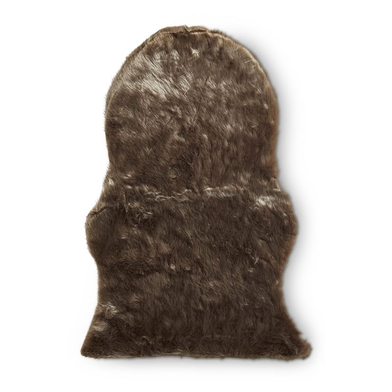 Imiteret skind mink sand 60 x 90 cm
